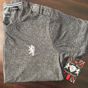 NWT Lions Crest English Laundry Black Gray Shirt